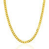 4.4mm 14k Yellow Gold Solid Miami Cuban Chain